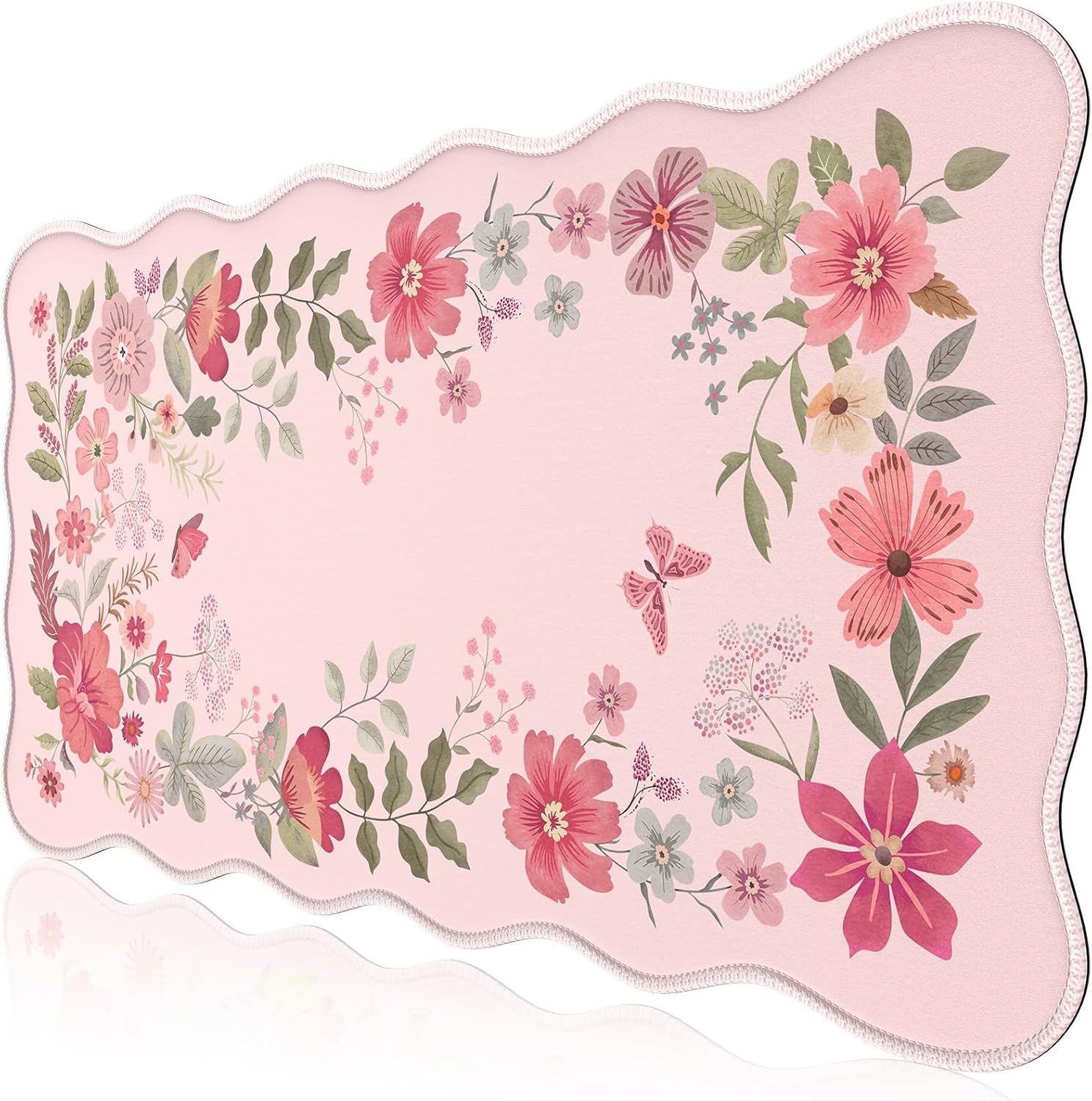 Floral Pattern Desk Mat
