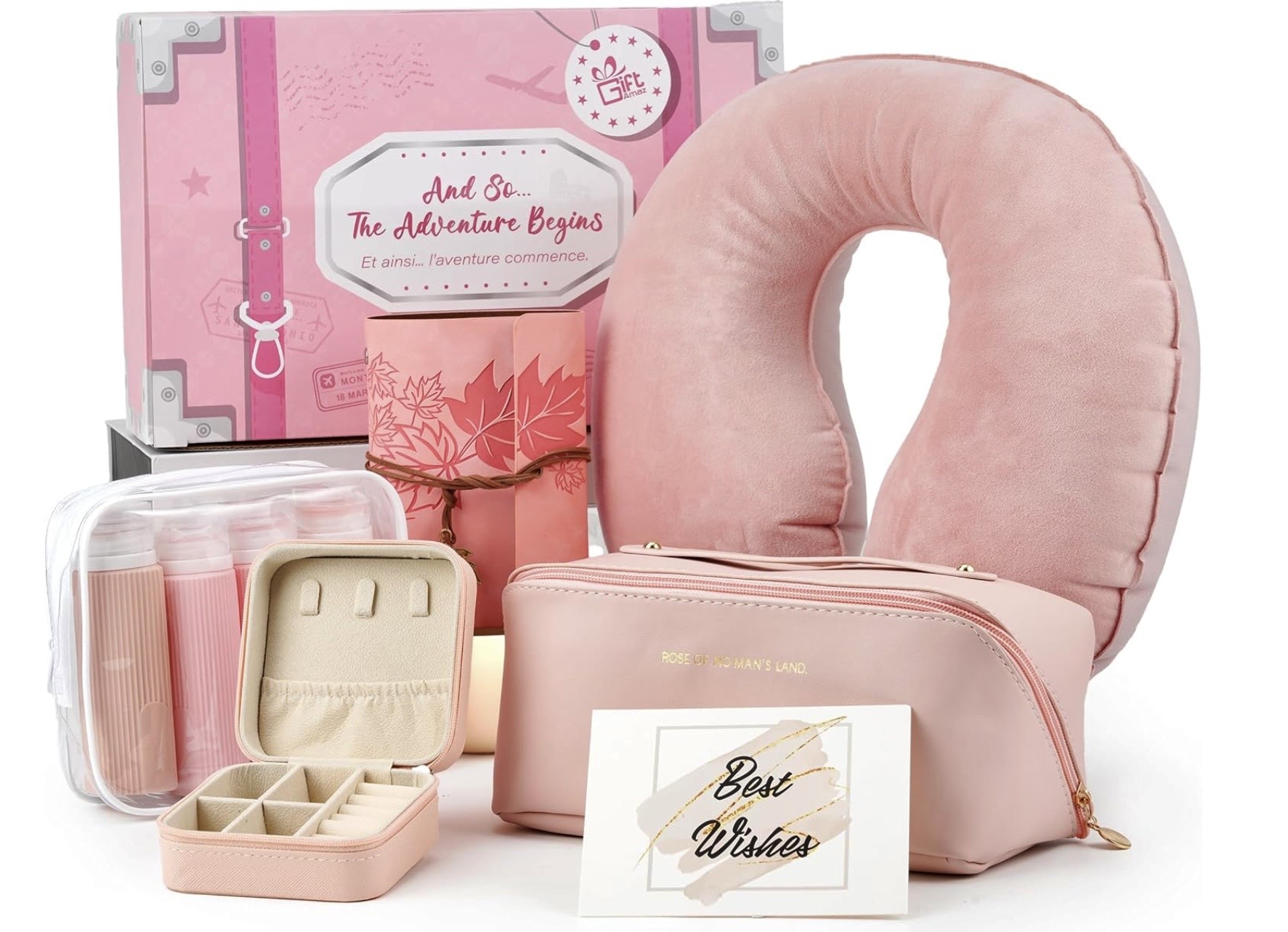 Pink Travel Essentials Gift Box 