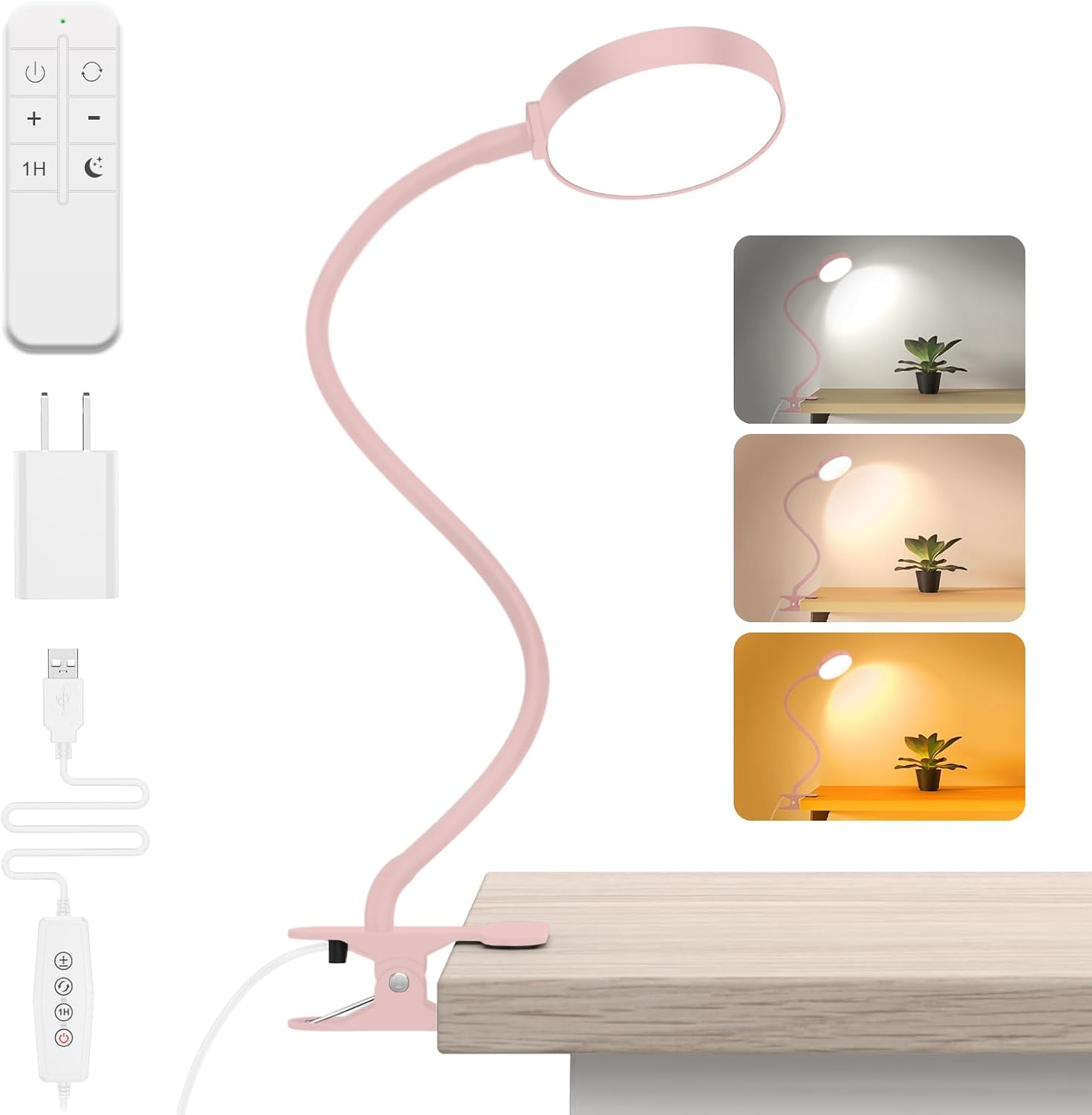 LED Clip-On Desk Lamp