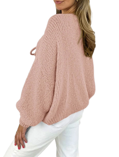 Pink Knit Cardigan
