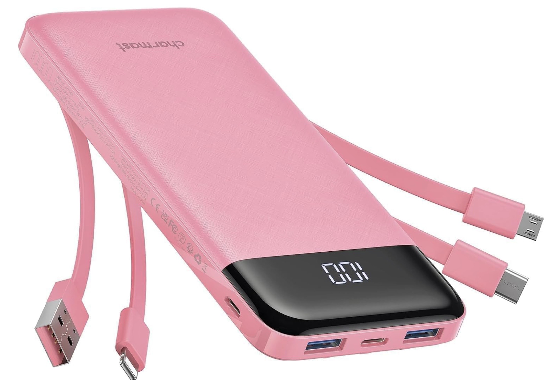 Pink Portable Power Bank