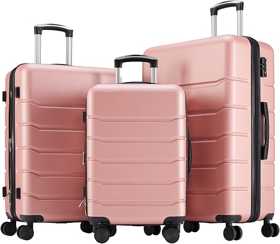 Rose Gold Luggage Set