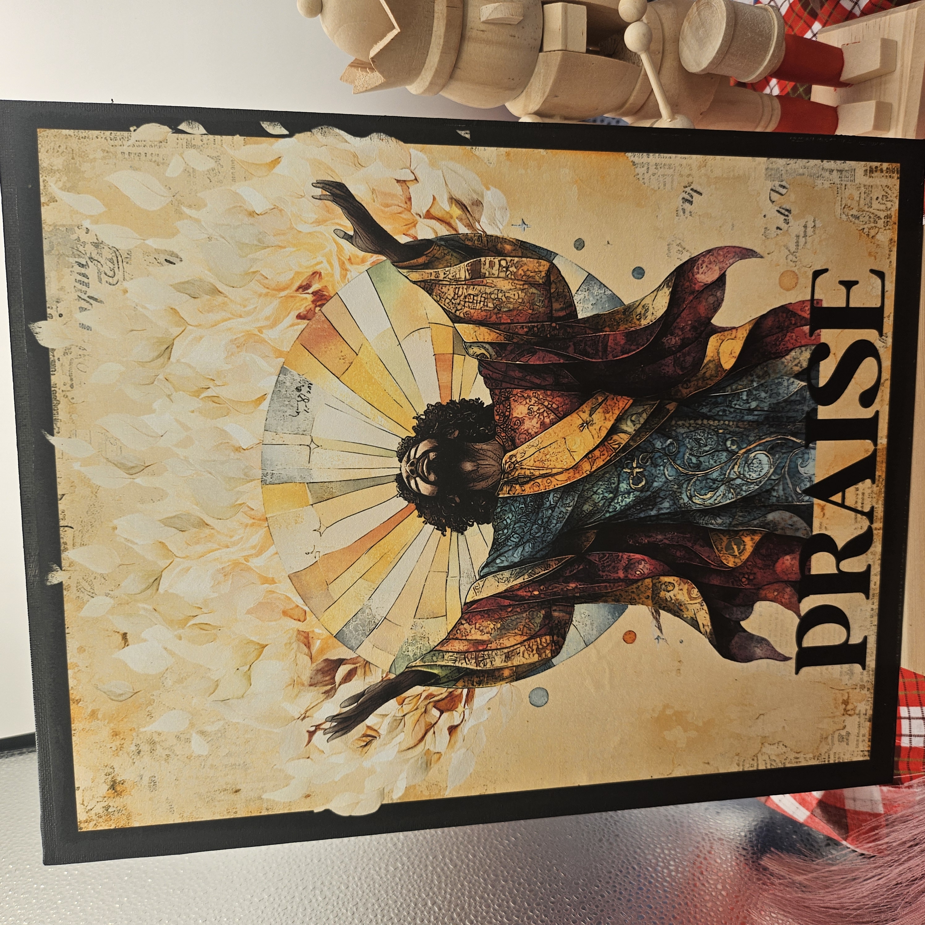 Lifted in Praise – Afrocentric Worship Wall Art