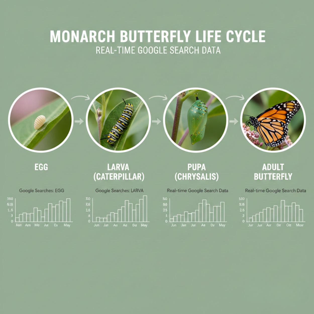 Monarch Butterfly Life Cycle Chart