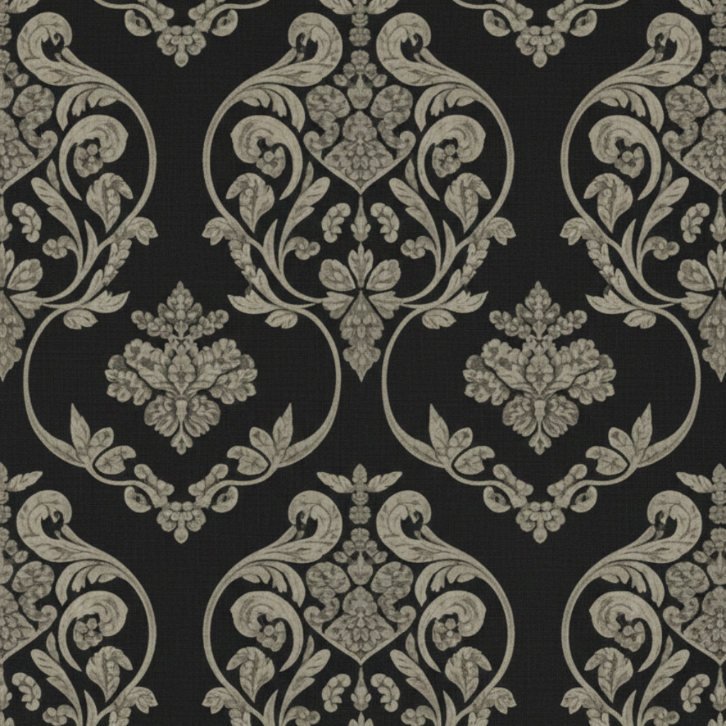 Vintage Damask Pattern Digital Wallpaper