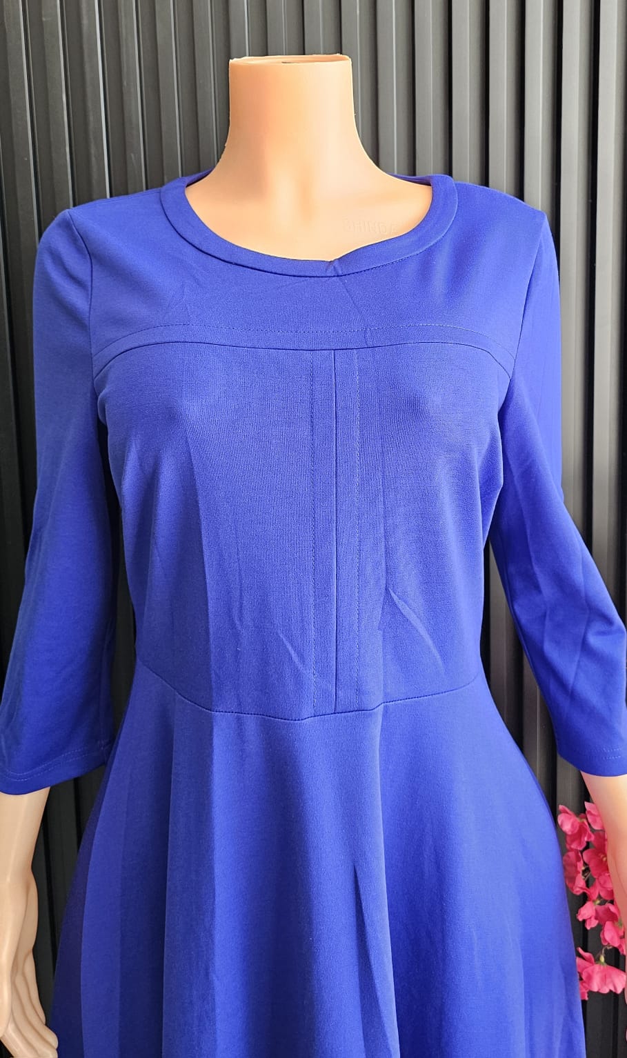 Principles Women’s Fit & Flare Midi Dress – Cobalt Blue (One Size / M)