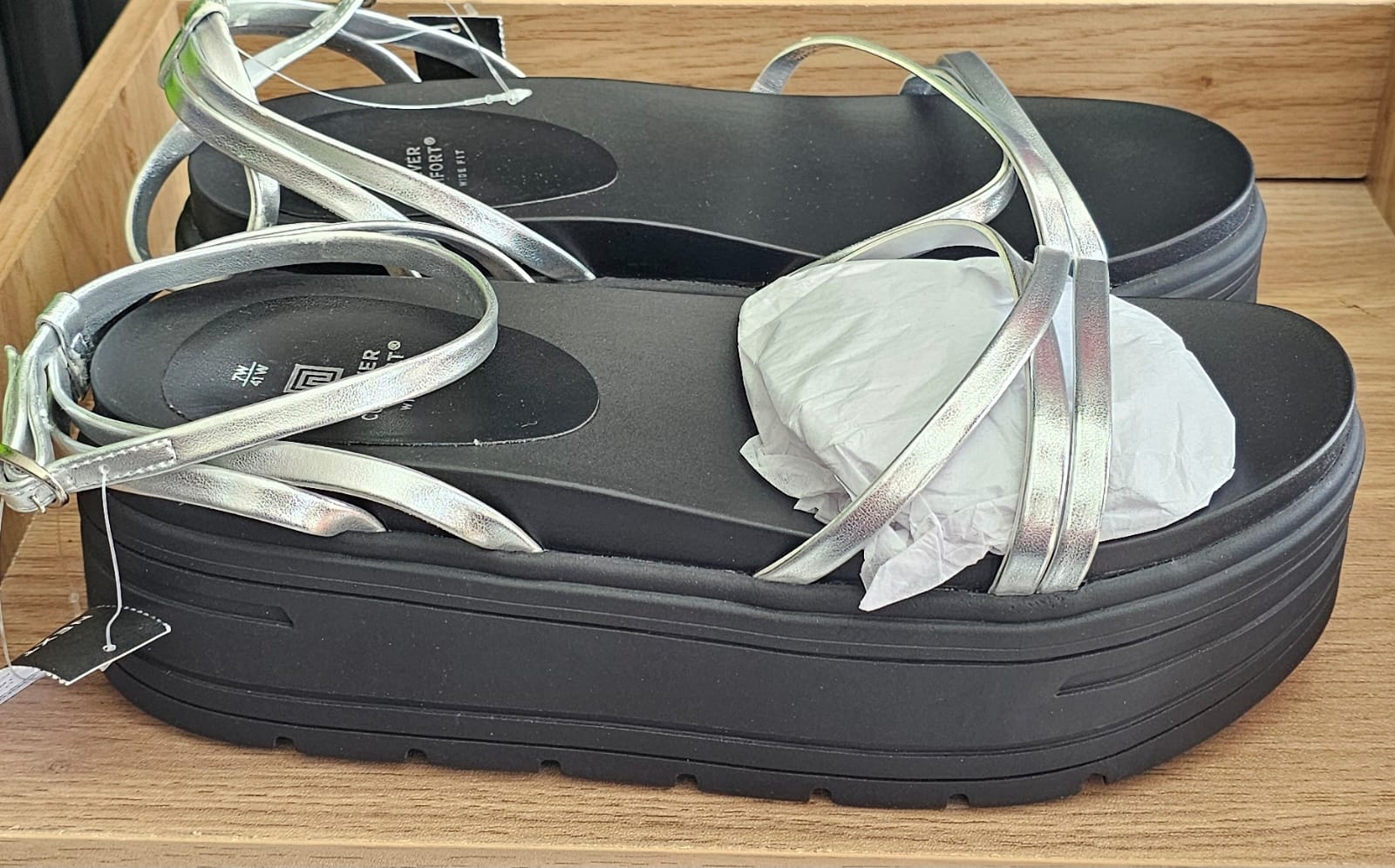 Next women’s platform strappy sandals : Size: Uk7, Eu 41