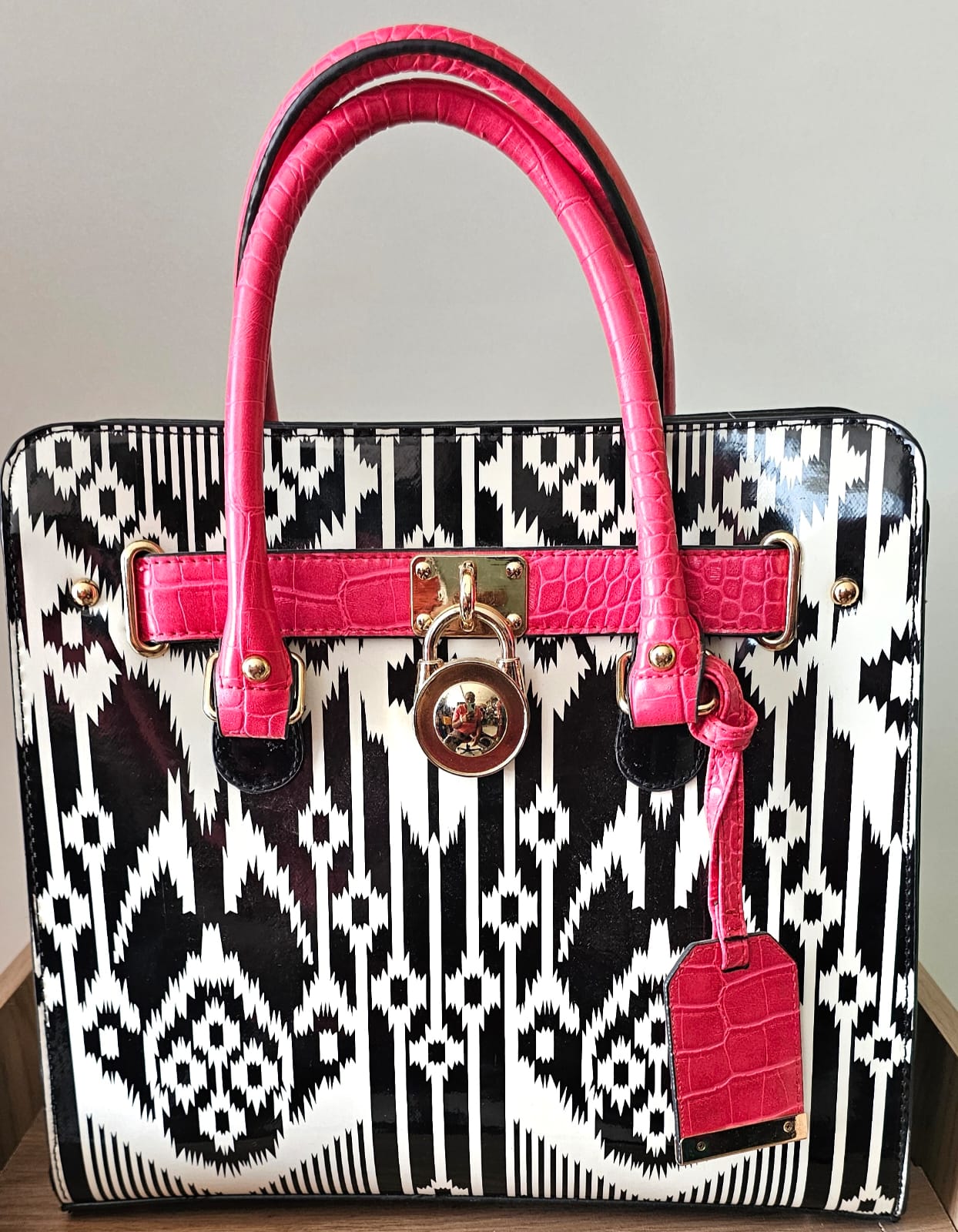 Matalan Women’s Bag – Pink and Black