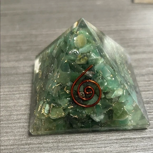 Aventurine Green Orgone Crystal Pyramid