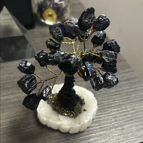Black Tourmaline Crystal Tree