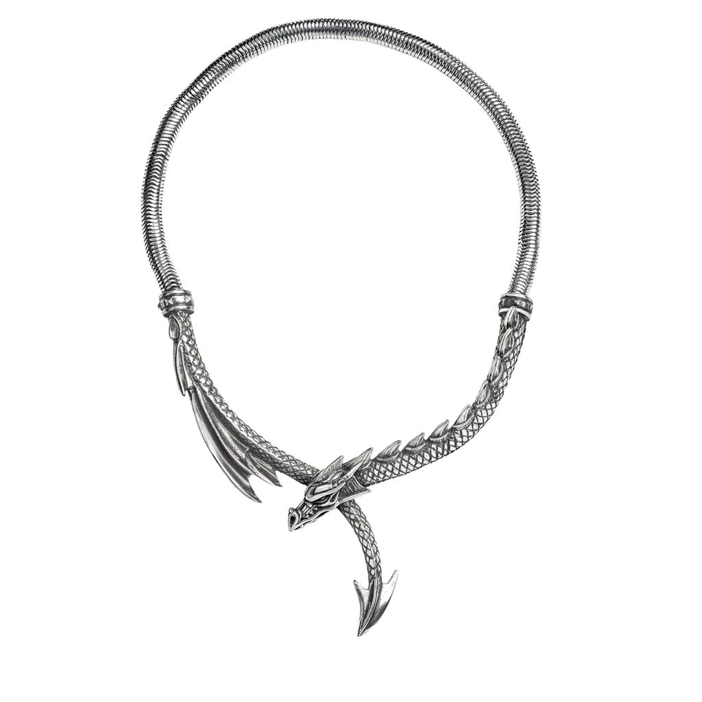 Pewter Dragon Wrap Necklace by Alchemy Gothic 1977