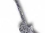 Pewter Guitar Necklace Chain