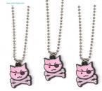 Girly Pirate Pink Kitty Cat Necklaces