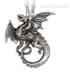 Pewter Dragon Necklace