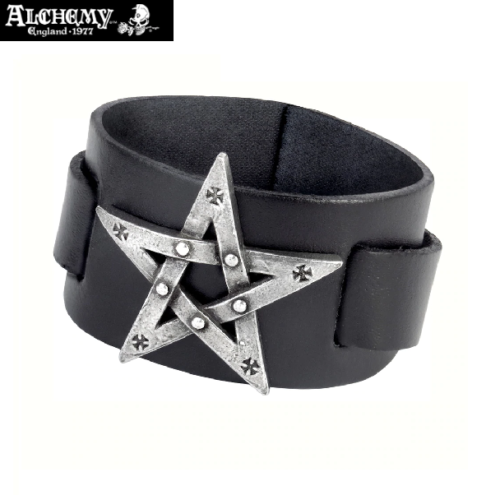 Pewter Pentagram Necklace / Black Star Pewter Pendant