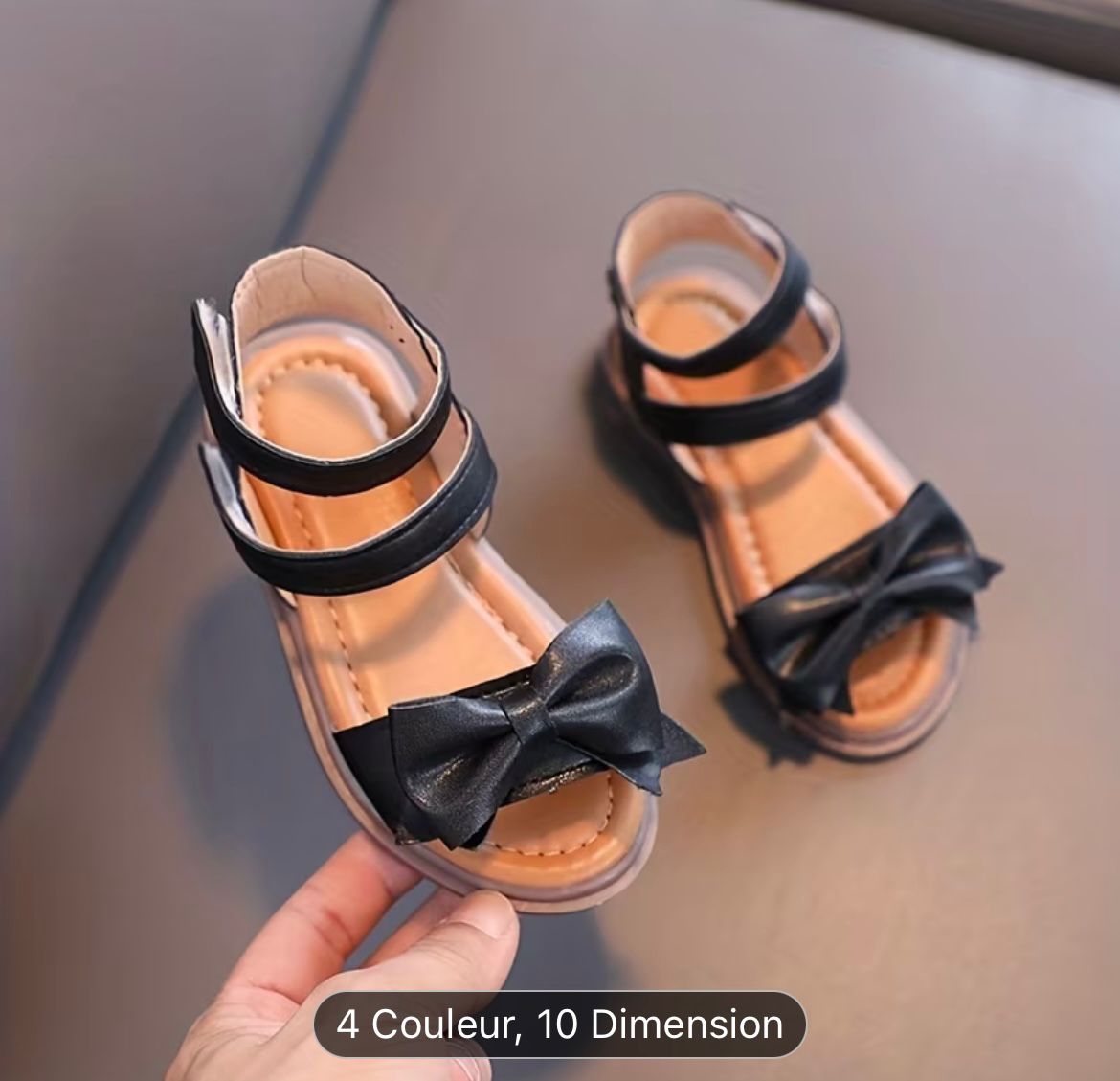 Sandales fille avec nœud