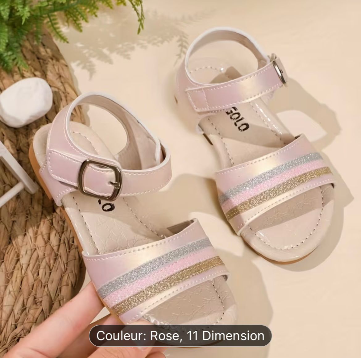 Sandales Bébé et Enfant Rose