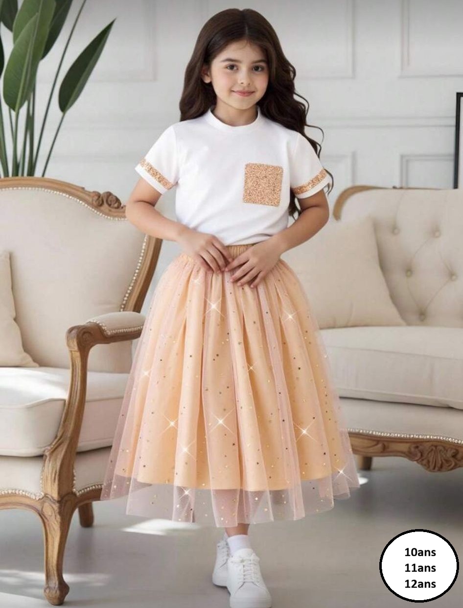 Ensemble T-shirt et Jupe Fille