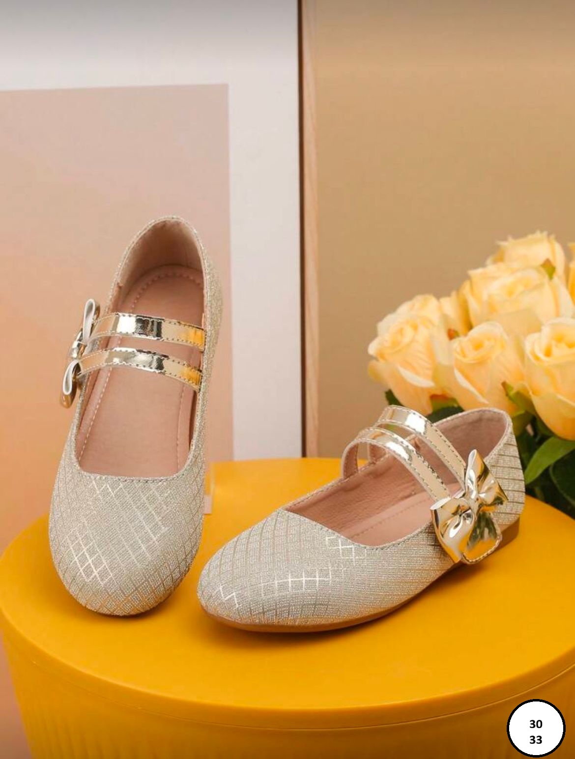 Ballerines dorées fille