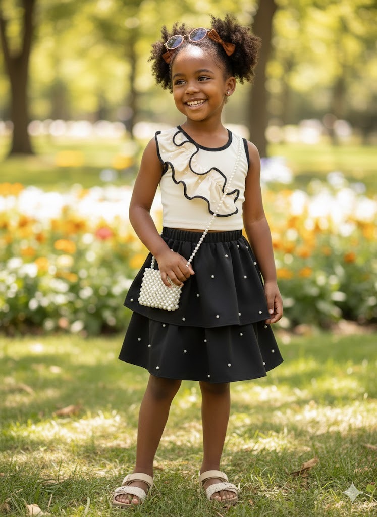 Ensemble jupe élégante pour fille