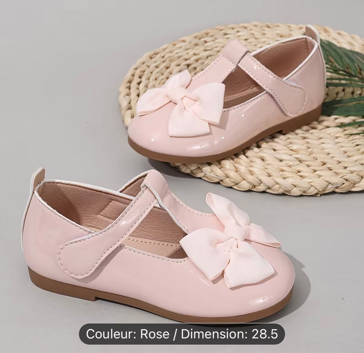 Ballerines enfant vernis noires