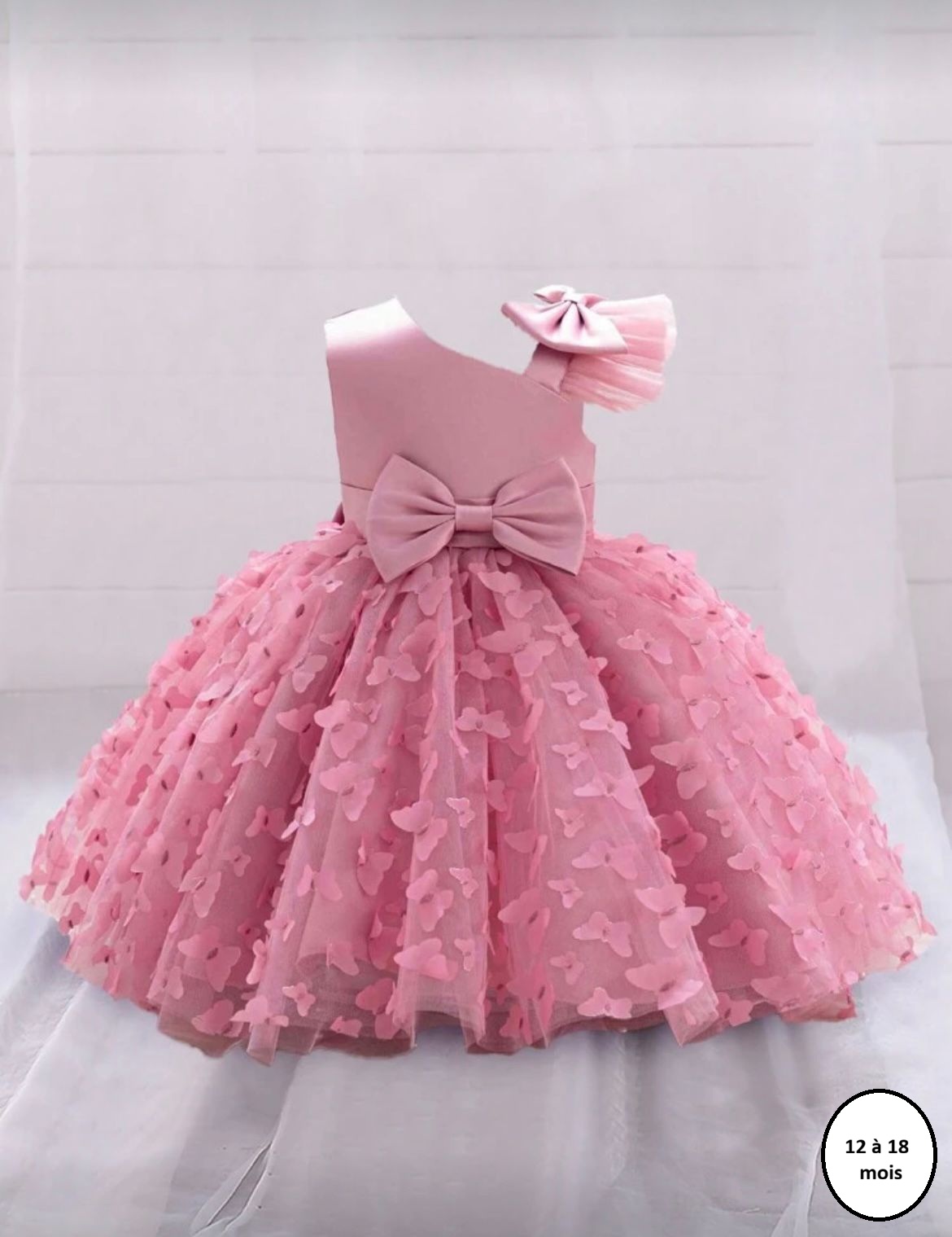 Robe de fête bébé rose