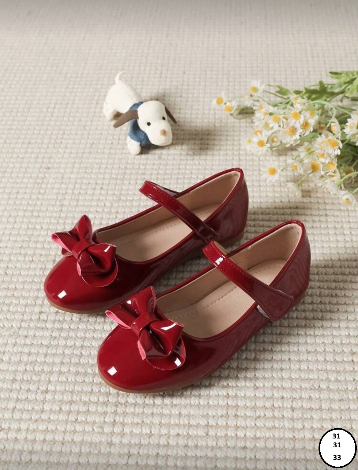 Ballerines rouges pour fille