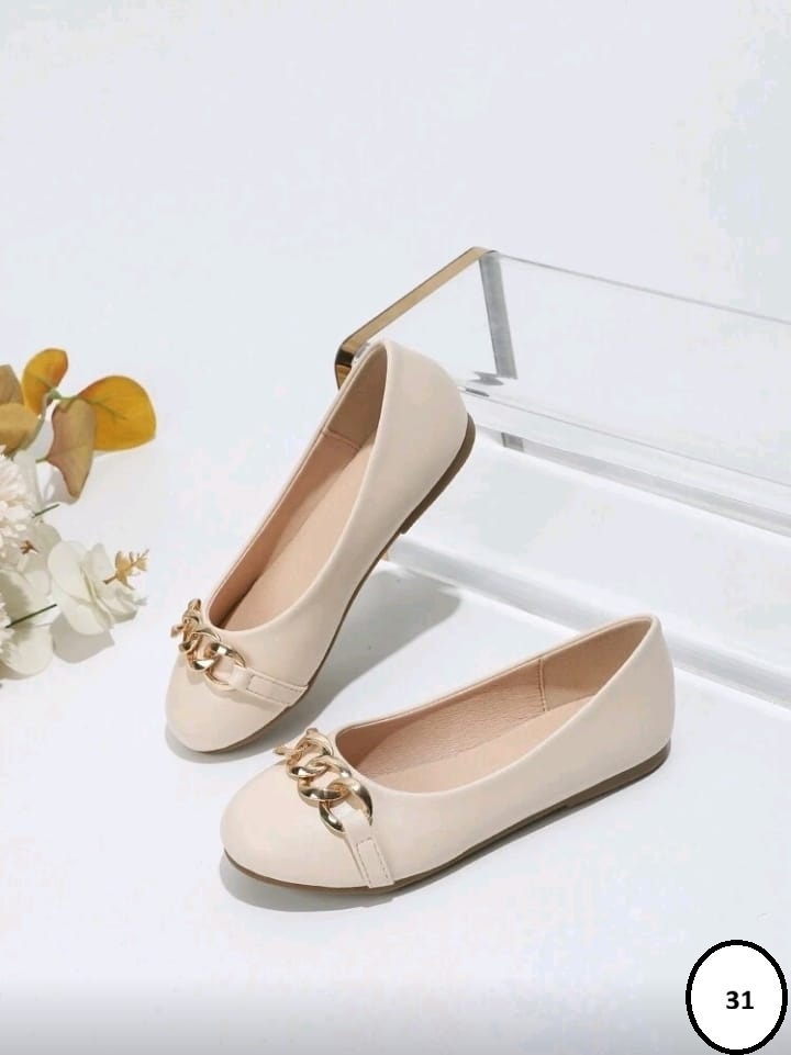 Ballerines Chaînons Écru