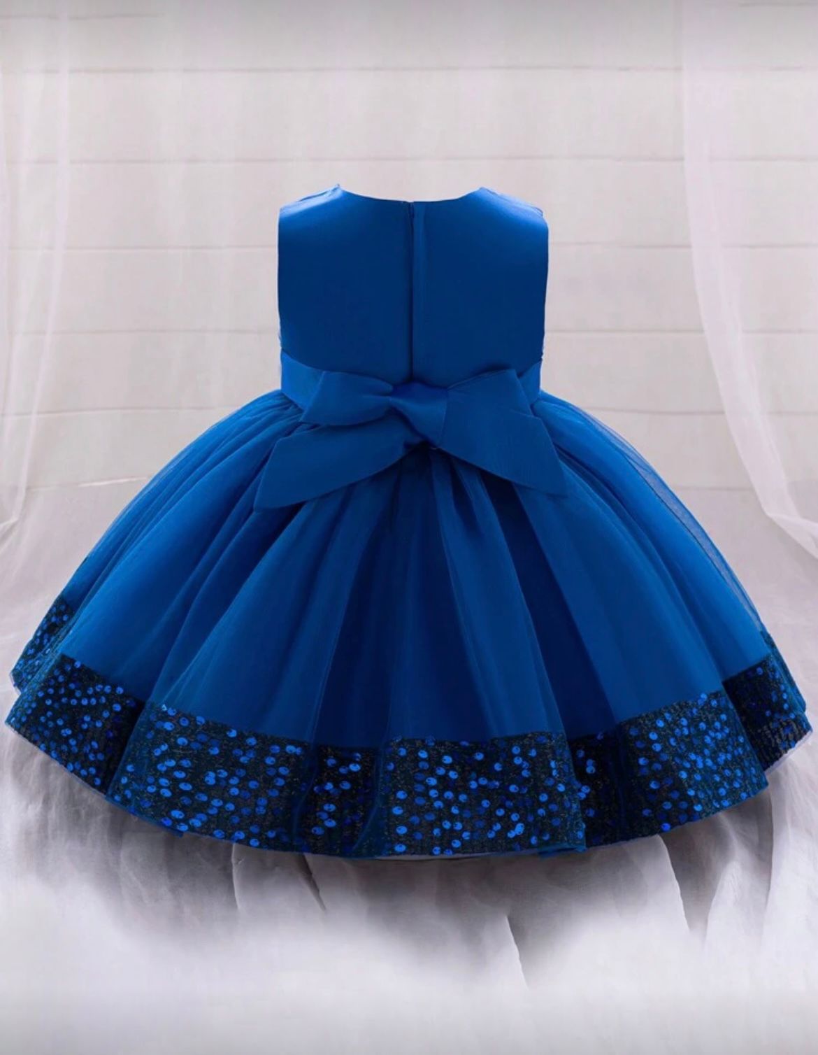 Robe de fête enfant bleue