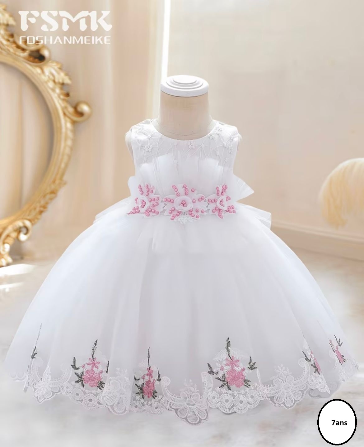 Robe de cérémonie blanche bébé