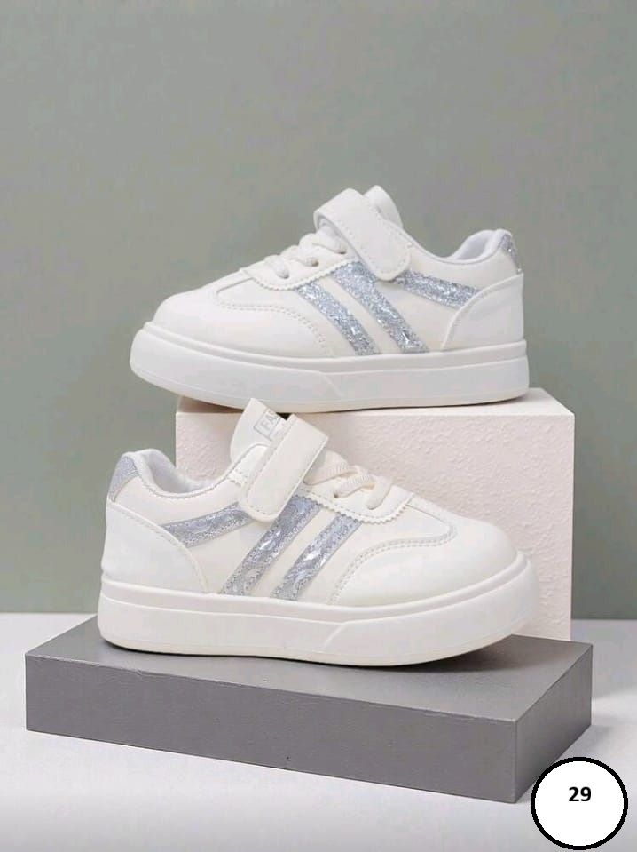 Baskets enfants blanches pour fille