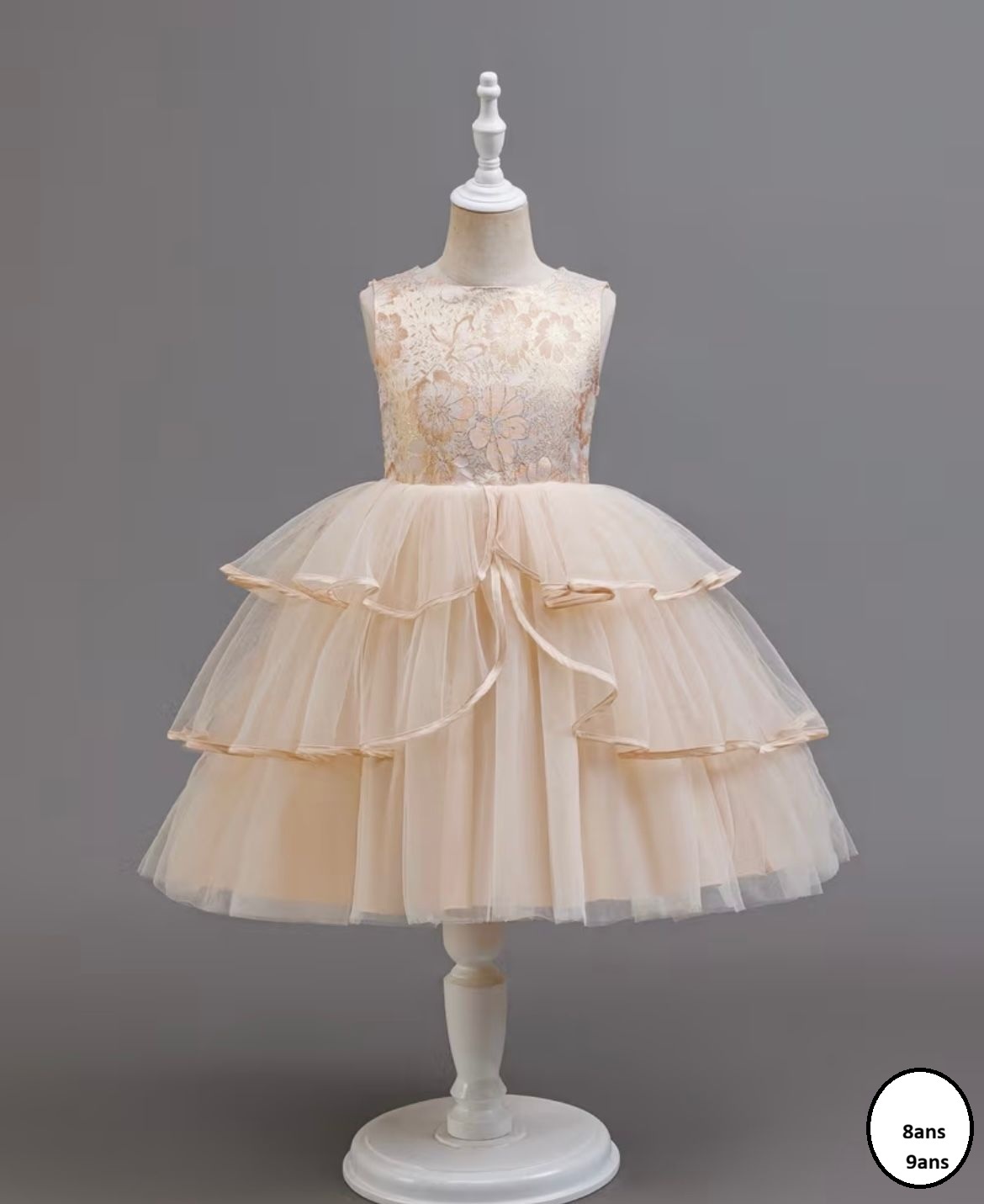 Robe de cérémonie enfant ivoire