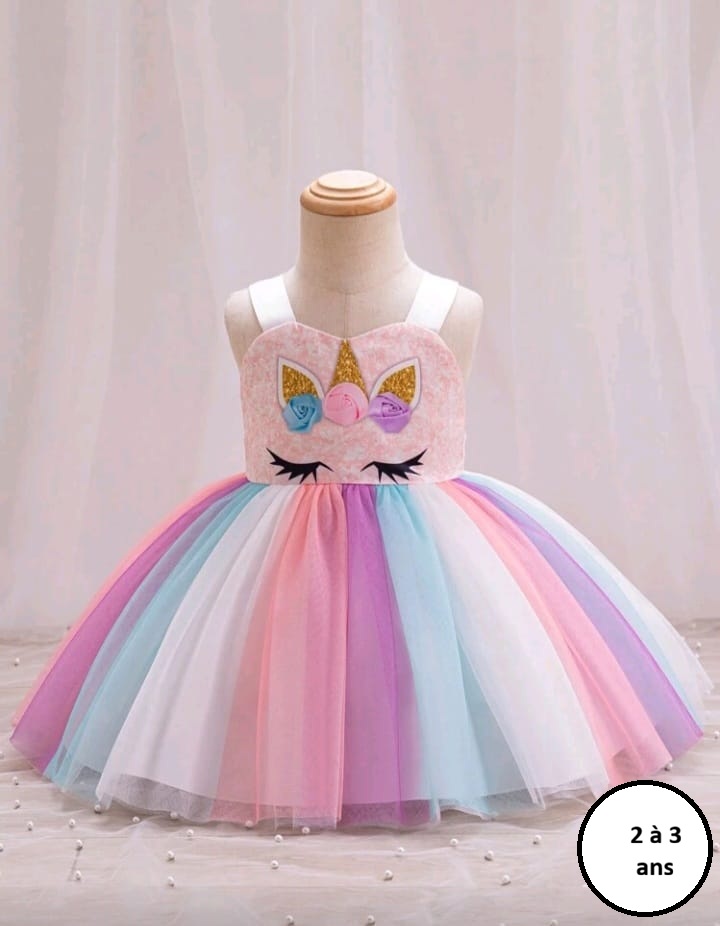 Robe Licorne Arc-en-ciel