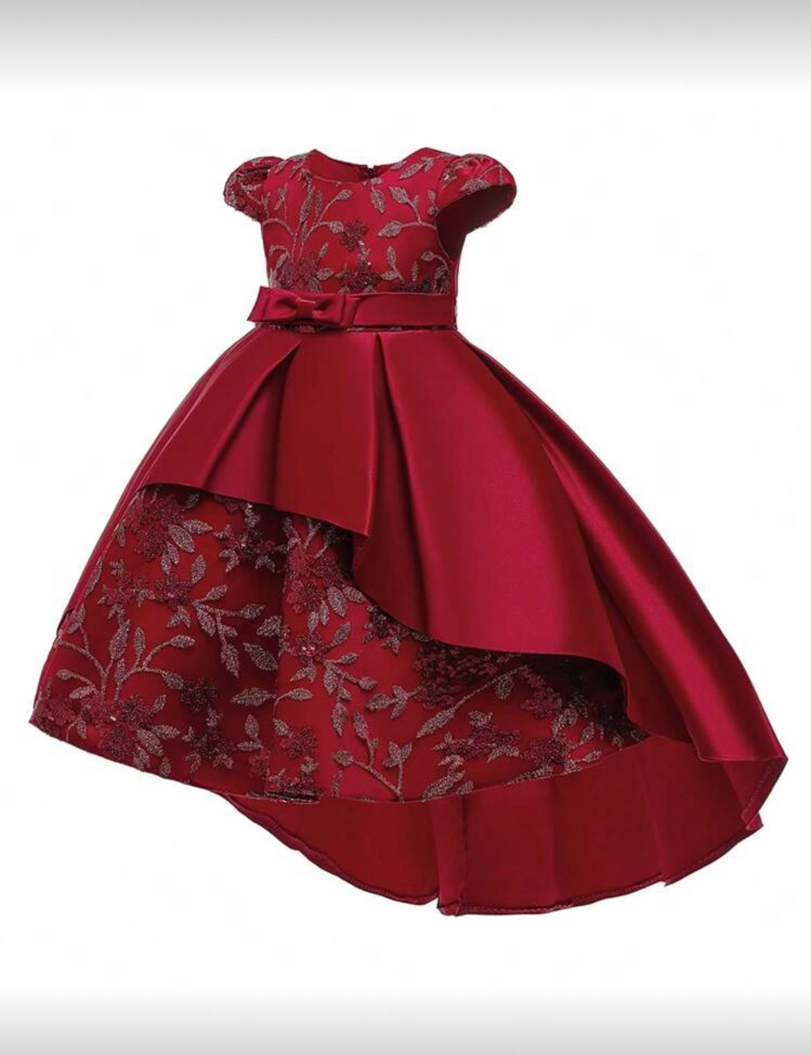Robe de princesse bordeaux enfant