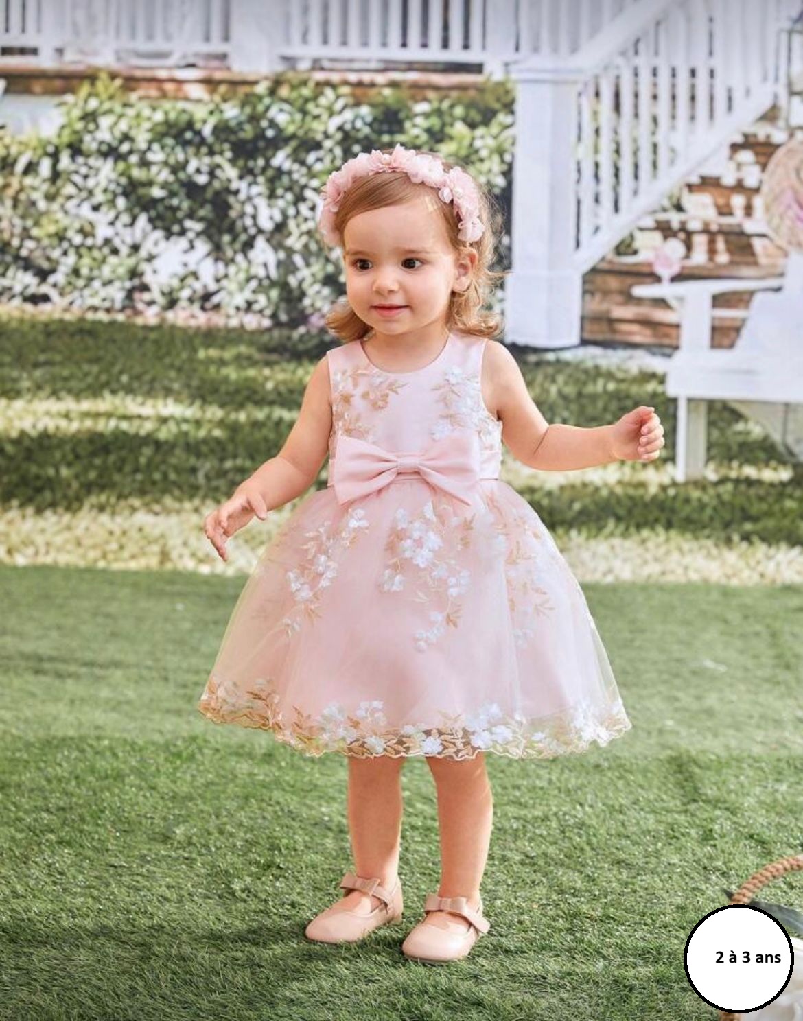 Robe de princesse rose pour enfants