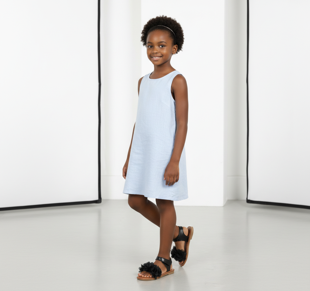 Sandales Fleurs Noires