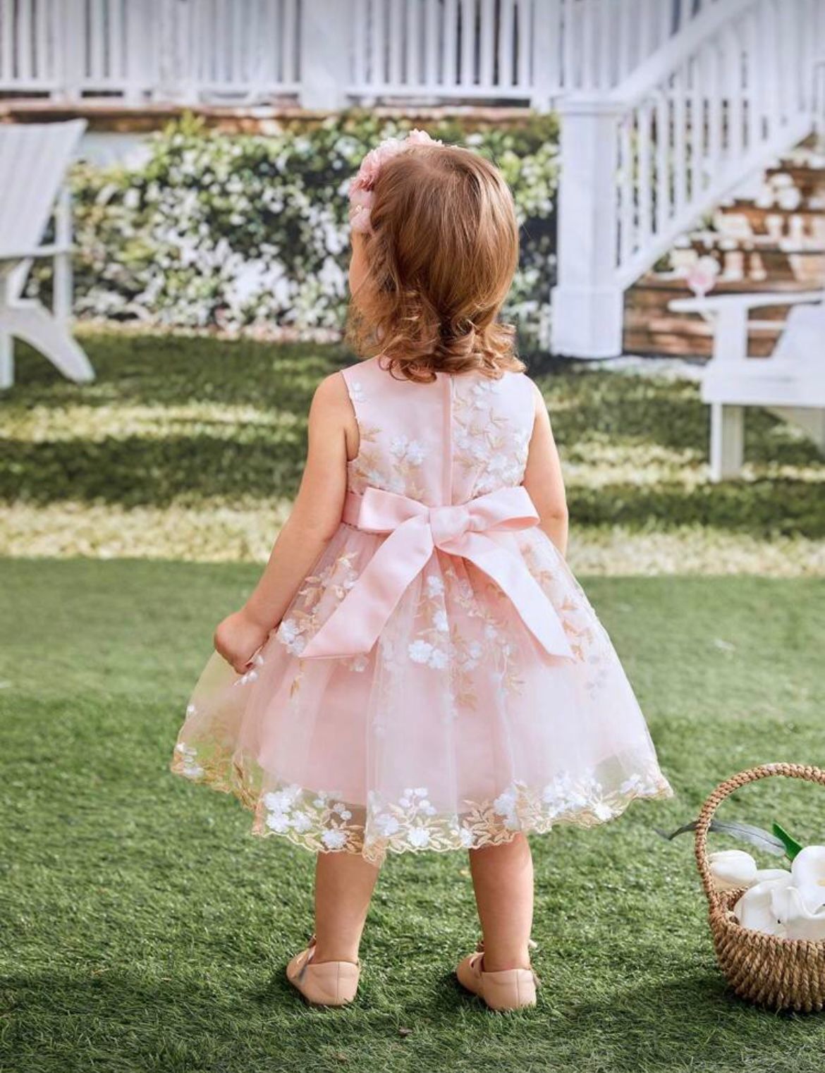 Robe de princesse rose pour enfants