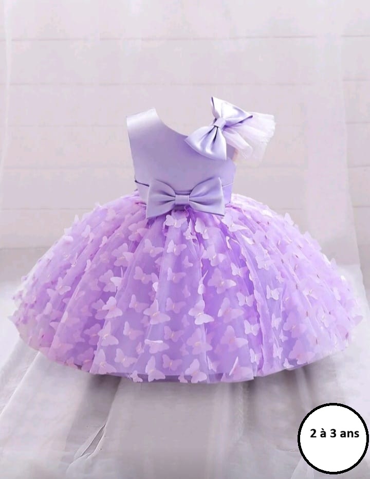 Robe de fête violette enfant