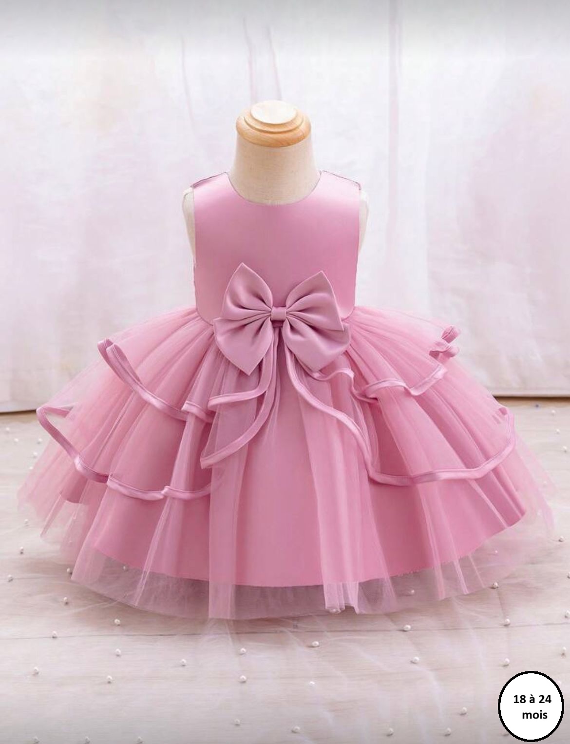 Robe de princesse rose bébé