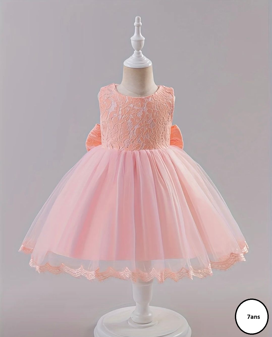Robe de princesse rose fille