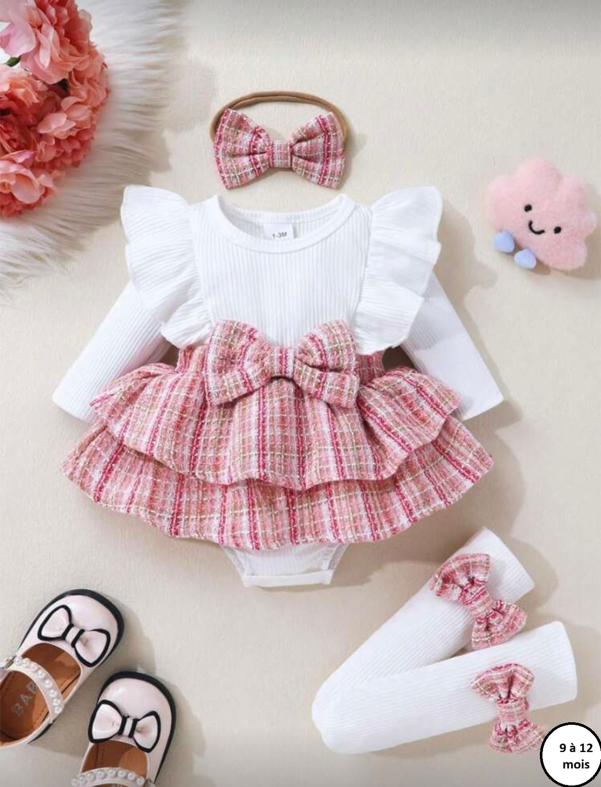 Ensemble bébé fille à volants