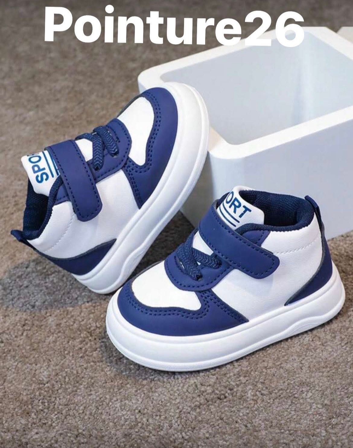 Baskets enfants sport bleu et blanc