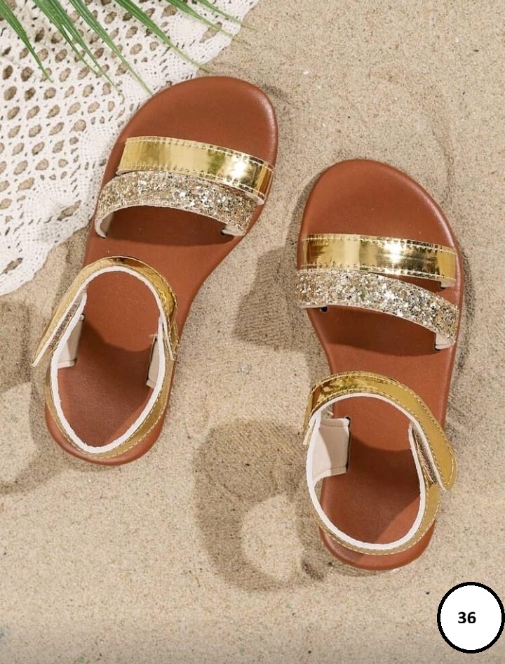 Sandales dorées enfant