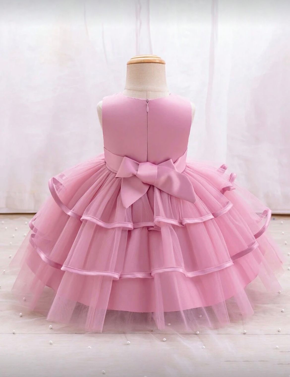 Robe de princesse rose bébé