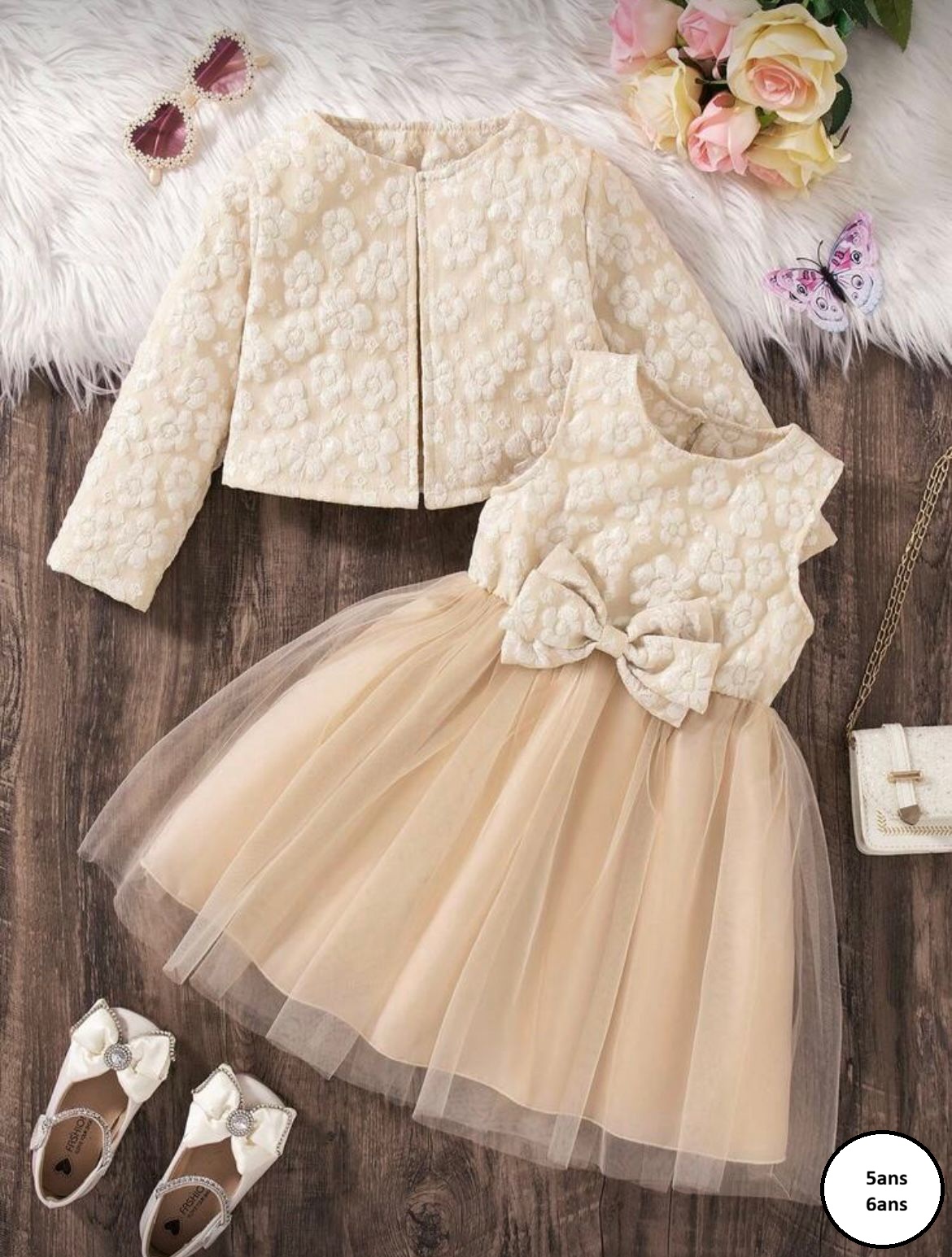 Robe et Veste Élégantes Fille