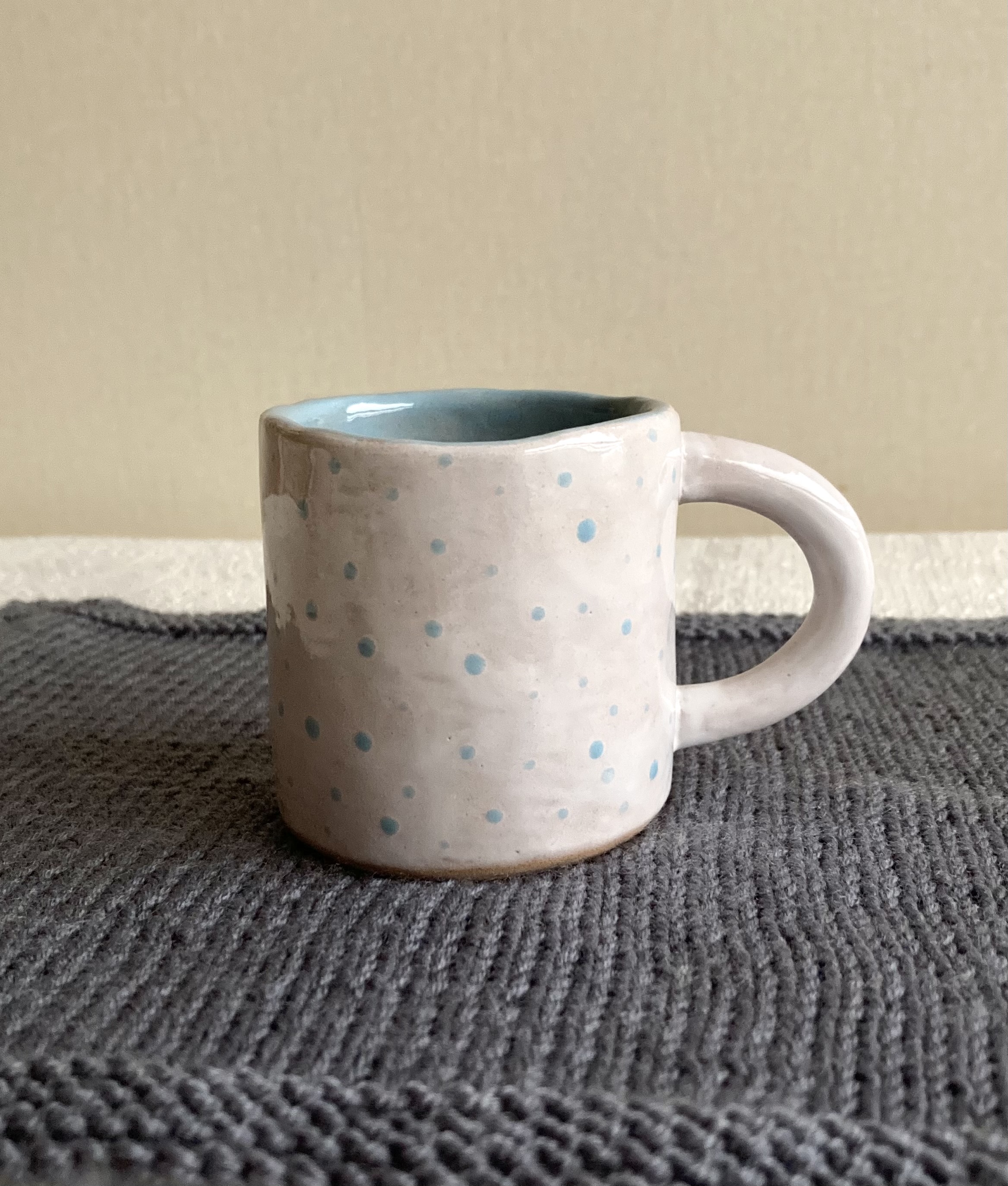 Hand pinched set of 4 espresso cups