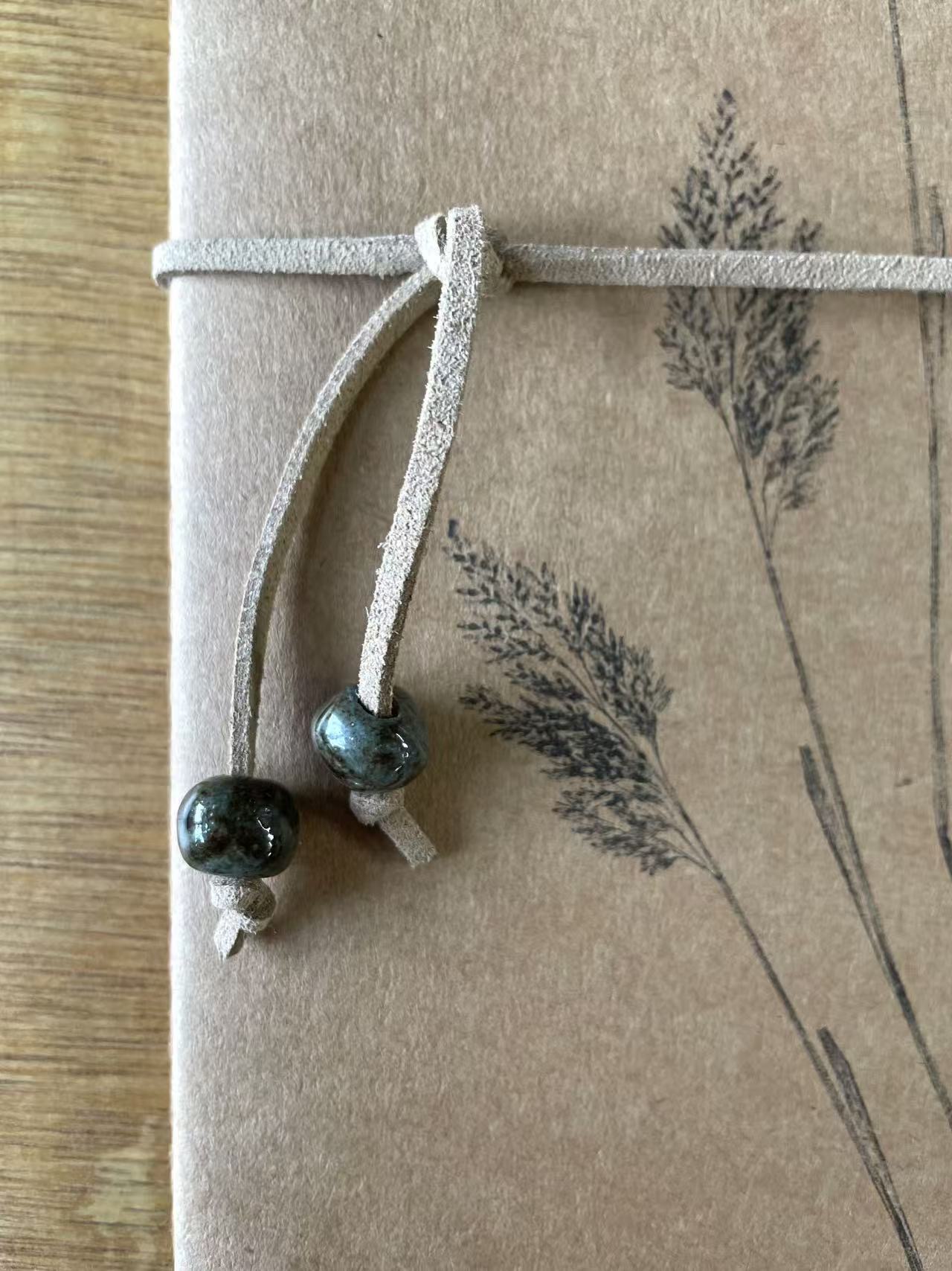 Hand printed Meadow Grass Notebook