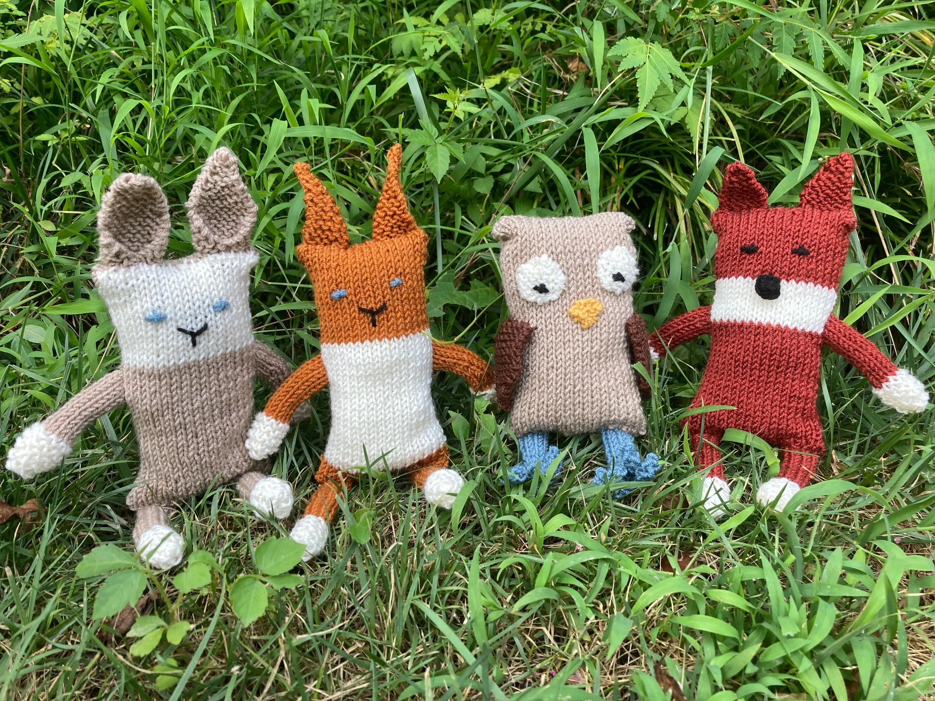 Woodland animals set - Knitting pattern
