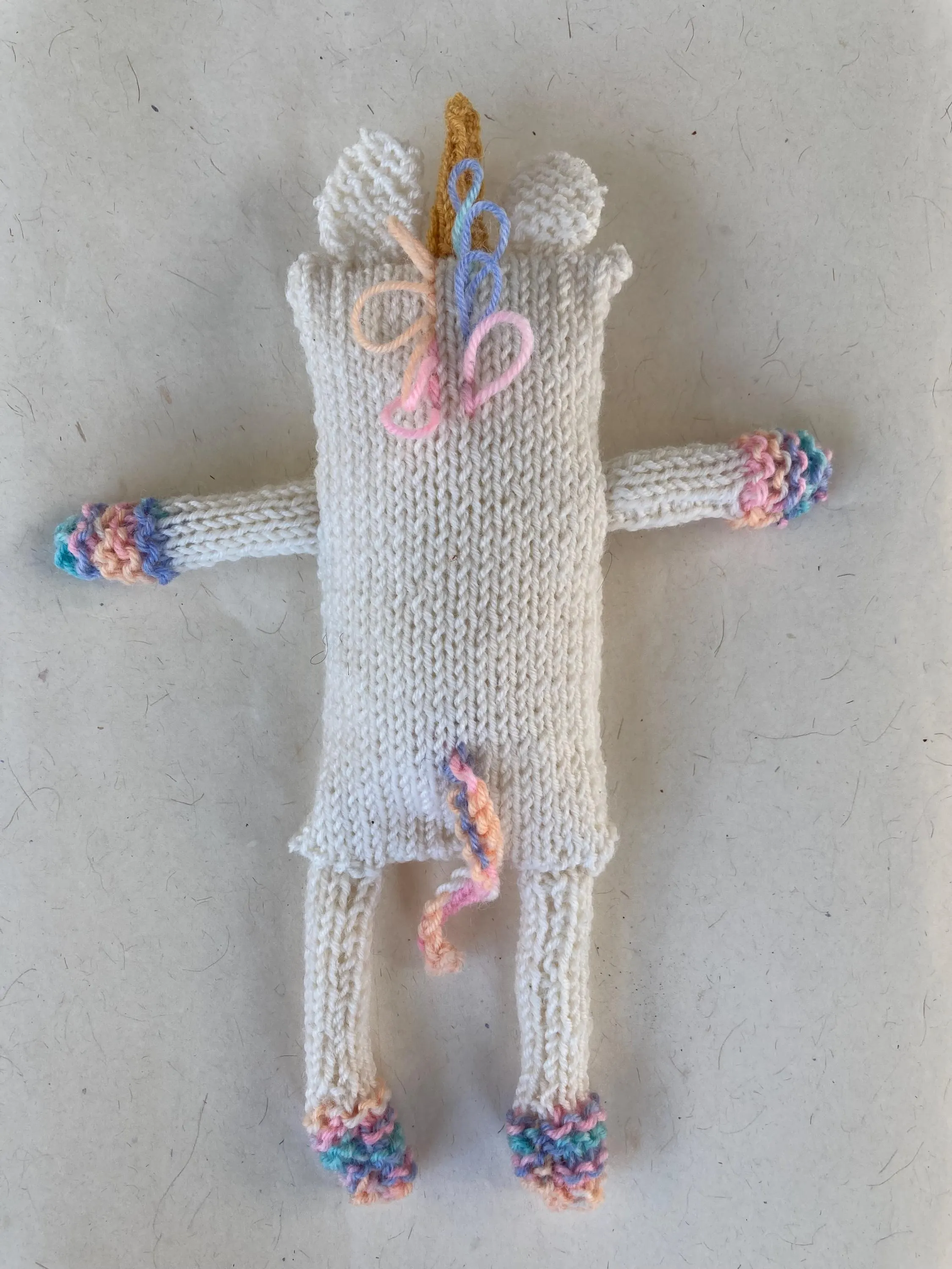 The Unicorn soft toy knitting pattern