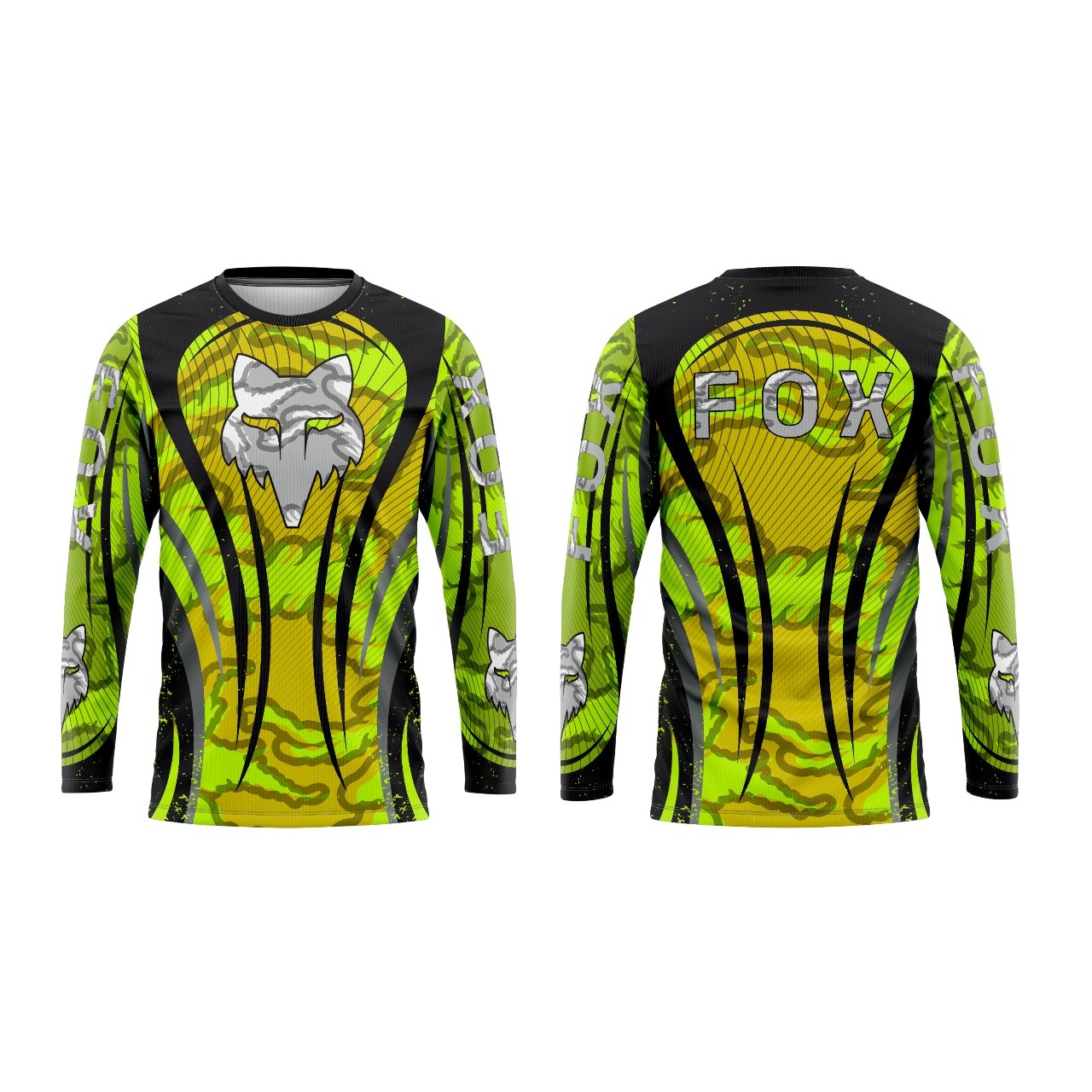 Jersey FOX de motocross verde - Talla M